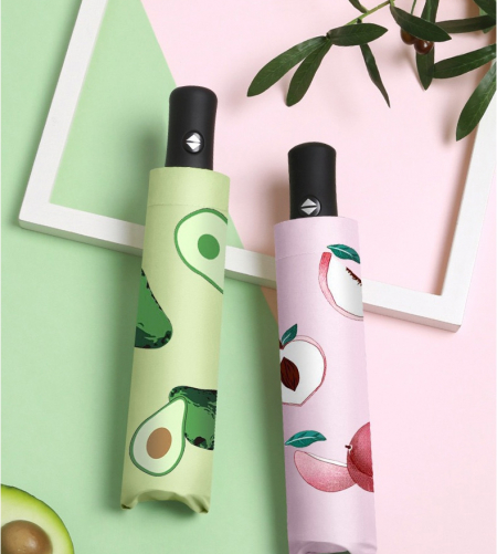 5컬러 과일무늬 3단완전자동우산 경량우산 uv양우산 #5