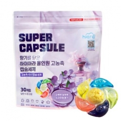 6in1 고농축 아로마 캡슐 세제 섬유유연제 파워 효소 올인원 30개입