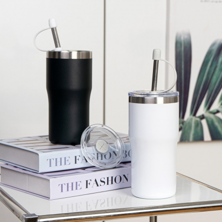 보온 보냉 스테인리스 빨대 미니 차량용 휴대용 여행용텀블러 500ml #3