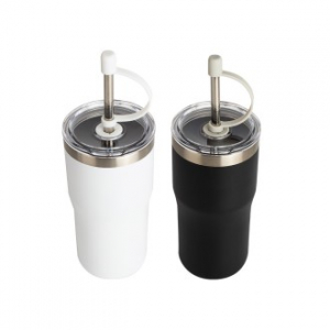 보온 보냉 스테인리스 빨대 미니 차량용 휴대용 여행용텀블러 500ml