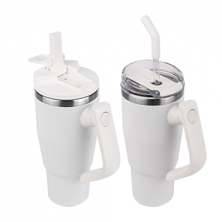 180도 회전 손잡이 빨대 플립스트로 차량용 휴대용 여행용대용량 텀블러 950ml #3