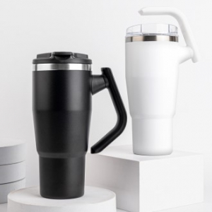 180도 회전 손잡이 빨대 플립스트로 차량용 휴대용 여행용대용량 텀블러 950ml