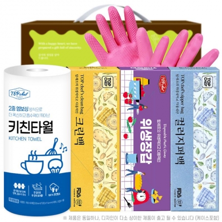 탑셰프 키친타올 크린백3종 고무장갑32cm(5종) #3