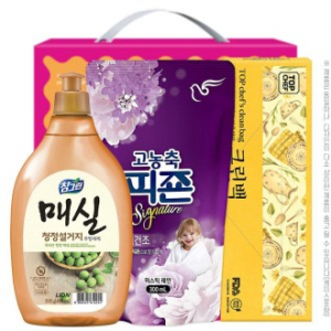 참그린매실 주방세제 500용기 피죤 크린백(3종)