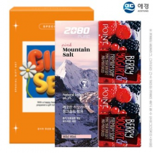 애경 2080히말라야핑크솔트치약 100g 포인트베리비누2P (3종 세트)