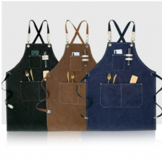 캔버스 포켓행 앞치마 카페 어린이집 미술