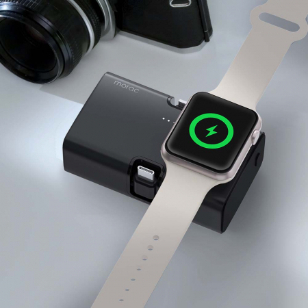모락 큐잉 4IN1 8핀 C타입 도킹형 애플워치 멀티 보조배터리 5000mAh #5
