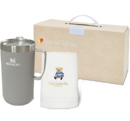 스탠리 캠프머그 709ml 베어150g 수건타올2종세트 텀블러타올세트 #2