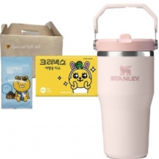 스탠리플립텀블러591ml+크리넥스카카오여행용티슈+수앤수카카오물티슈 3종 스탠리세트