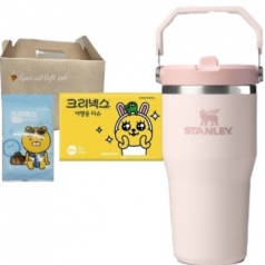 스탠리플립텀블러591ml+크리넥스카카오여행용티슈+수앤수카카오물티슈 3종 스탠리세트