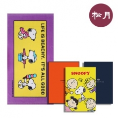 송월 중소형 스누피 라이프 비치타올+송월패키지