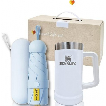 스탠리 빅그립컵 709ml+5단 6K UV암막양우산 파우치포함 스탠리 텀블러세트 스탠리세트 #4