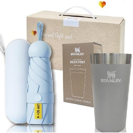 스탠리 진공 파인트컵473ml+5단 6K UV암막양우산 파우치포함 텀블러우산세트 암막우산 스탠리세트 #4