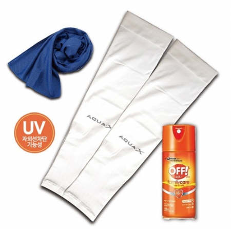 쿨토시+쿨타올+모기기피제 여행용3종지퍼백 여행키트 쿨세트 쿨키트 모기약 #3