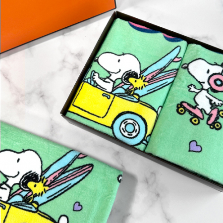 송월타월 스누피 비치 2매 기프트세트(베케이션50비치) #4