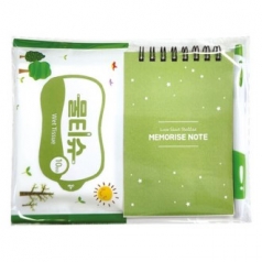 수첩 볼펜 물티슈 세트 A형