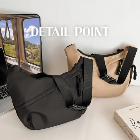 천숄더백 하프백 크로스백 메신저백 캔버스백 손가방 무지 가방 학교 학원 #2