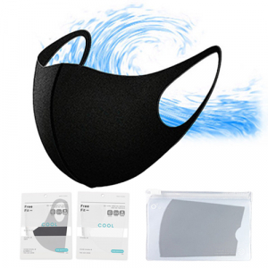 항균 쿨 냉감 다회용 천 마스크+항균파우치 //국산