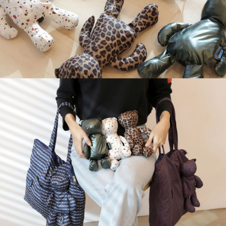 코삭 곰인형 숄더 에코백 (M) #2