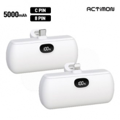 엑티몬 LCD 일체형 보조배터리5000mah