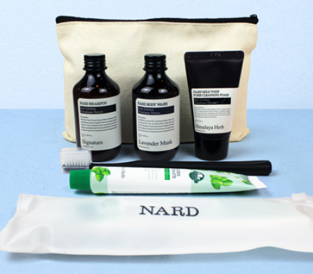 나드 NARD 샴푸 + 바디워시 + 클렌징폼 + 여행용치약칫솔세트 + 에코파우치 #2