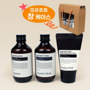 나드샴푸 + 바디워시 + 마일드휩 클렌징폼 + 크라프트 창케이스