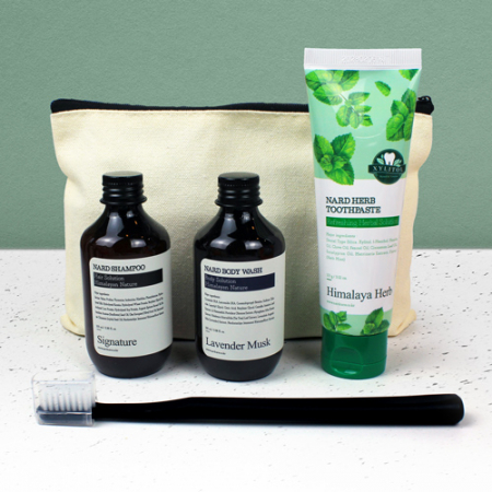 나드샴푸 + 바디워시 + 구취케어 허브치약 + 미세모칫솔 + 에코파우치 #2