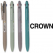 (국산)크라운바이트슬림3색