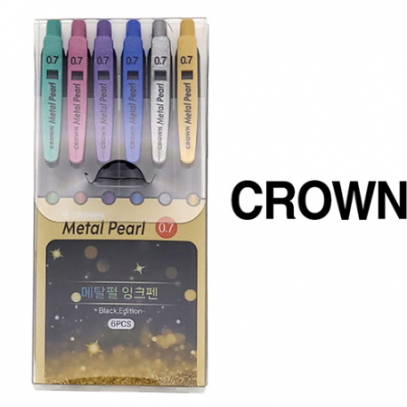 (국산)크라운메탈펄6색세트 #3