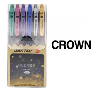 (국산)크라운메탈펄6색세트
