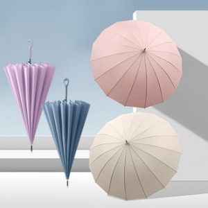 플로비아 고리 손잡이형 파스텔 장우산