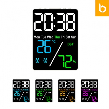 유즈비 블랙페이스 LED 온습도시계 BF5508 #4