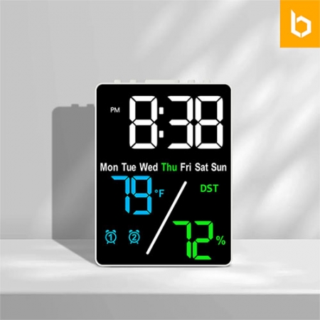 유즈비 블랙페이스 LED 온습도시계 BF5508 #2
