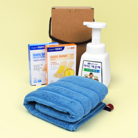 아이깨끗해 주방전용 핸드워시 + 골지 핸드타올 + 정품 대일밴드 프리미엄 세트 24매 #2