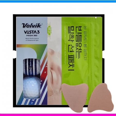 볼빅 비스타3 프리즘 360 3구 닥터지 (Dr.G) 선패치 선물세트 (3pc) 볼빅 360도 퍼팅라인 골프공 #2