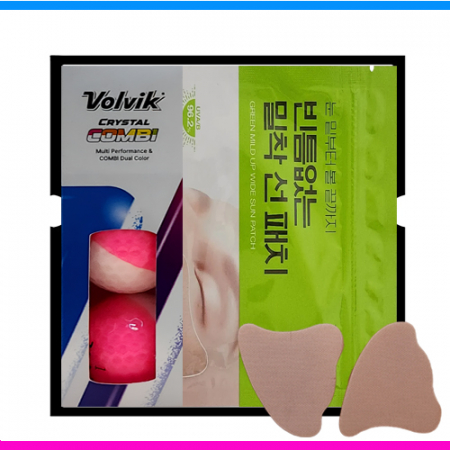 볼빅 크리스탈 콤비 3구 닥터지 (Dr.G) 선패치 선물세트 (3pc) 볼빅 크리스탈 반반 골프공 선패치 선물세트 #2