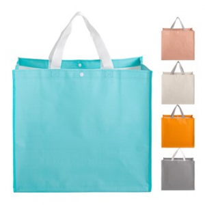 타포린 시장가방 대형 바닥보강있음 45x40x20cm // 무료인쇄