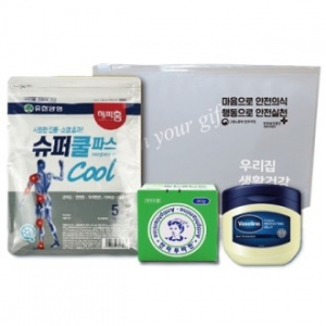 유한양행 슈퍼쿨파스1팩+안티푸라민+바세린50ml 3종세트
