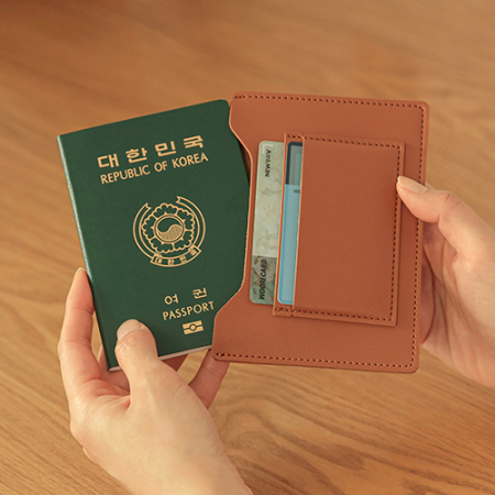 모락 단델2 가죽 여권 지갑 안티스키밍 RFID차단 #2