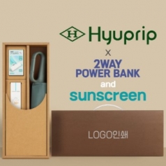 협립 3단 60 슈퍼 카라비너 완전자동우산 +선크림+배터리 세트