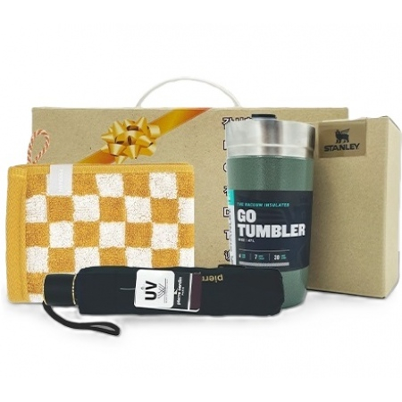 스탠리 고진공텀블러+3단UV우산+체스핸드타올 #2