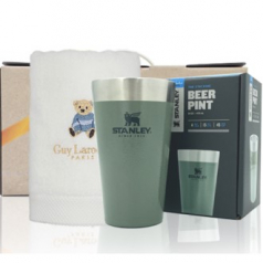 스탠리 파인트컵473ml+고려황제베어타올150g