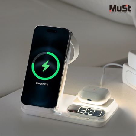 삼성&애플 호환 브라이트 7in1 접이식 고속 유무선충전기 #4