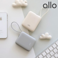 알로코리아 1001PPS 큐브 미니 초고속충전 일체형 보조배터리 35W 10000mAh