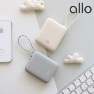 알로코리아 1001PPS 큐브 미니 초고속충전 일체형 보조배터리 35W 10000mAh