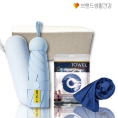 5단 우양산 UV암막우산+아이스 쿨링 쿨타올