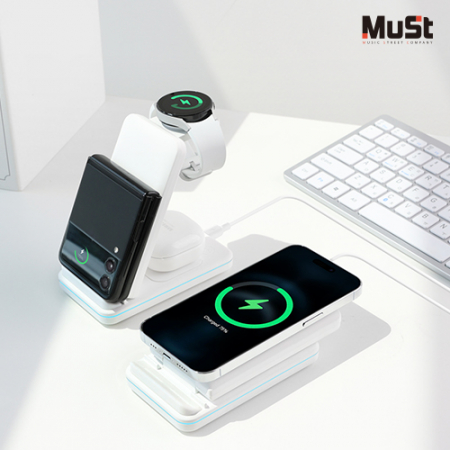 삼성&애플 호환 브릿지 3in1 접이식 고속무선충전기 #4