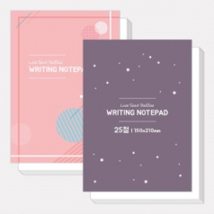 메모 카드 25절 A5 낱장 메모지 메모패드