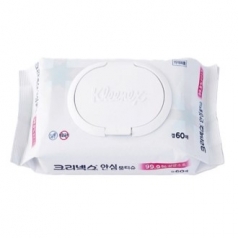 크리넥스 안심 물티슈 캡형 60매 항균 유한킴벌리 살균소독 항균물티슈캡형