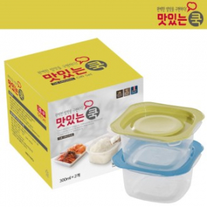 맛있는쿡 집밥 밀폐용기 2종 선물세트